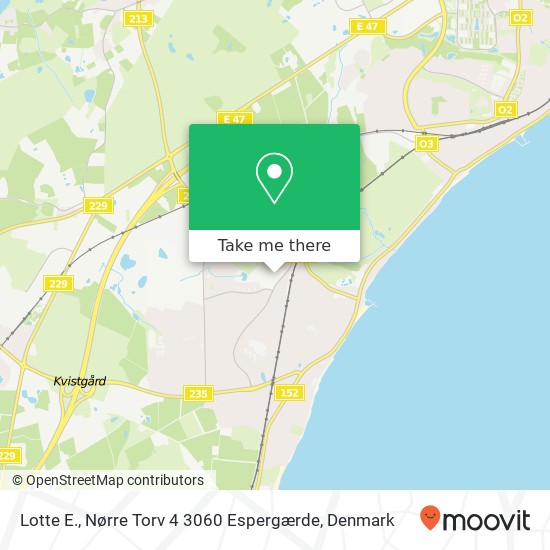 Lotte E., Nørre Torv 4 3060 Espergærde map