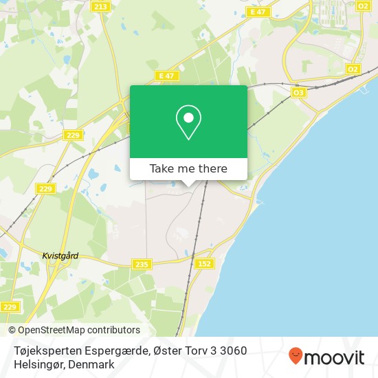 Tøjeksperten Espergærde, Øster Torv 3 3060 Helsingør map