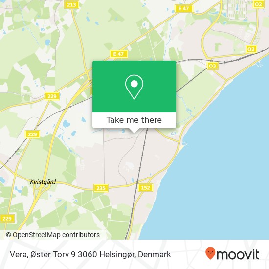 Vera, Øster Torv 9 3060 Helsingør map