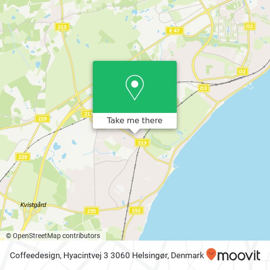 Coffeedesign, Hyacintvej 3 3060 Helsingør map
