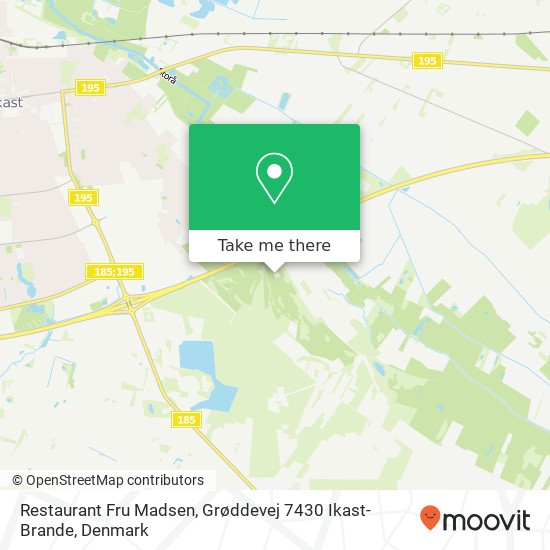 Restaurant Fru Madsen, Grøddevej 7430 Ikast-Brande map