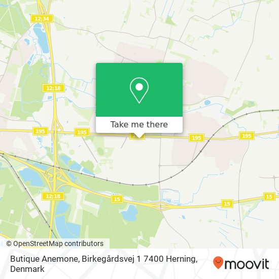 Butique Anemone, Birkegårdsvej 1 7400 Herning map