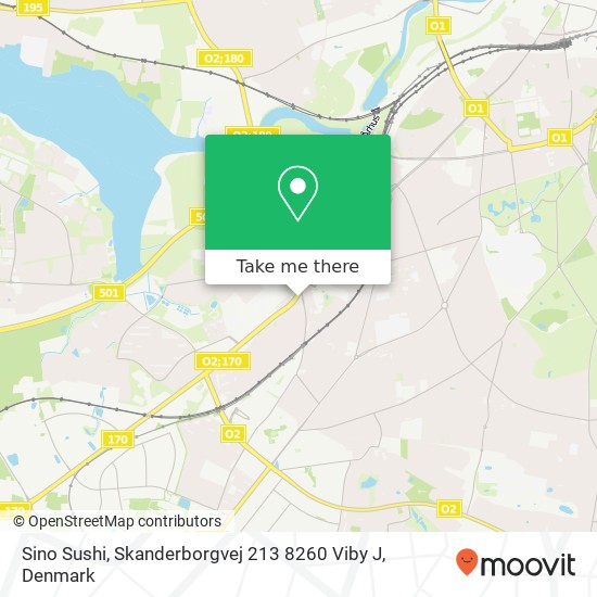 Sino Sushi, Skanderborgvej 213 8260 Viby J map