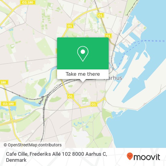 Cafe Cille, Frederiks Allé 102 8000 Aarhus C map