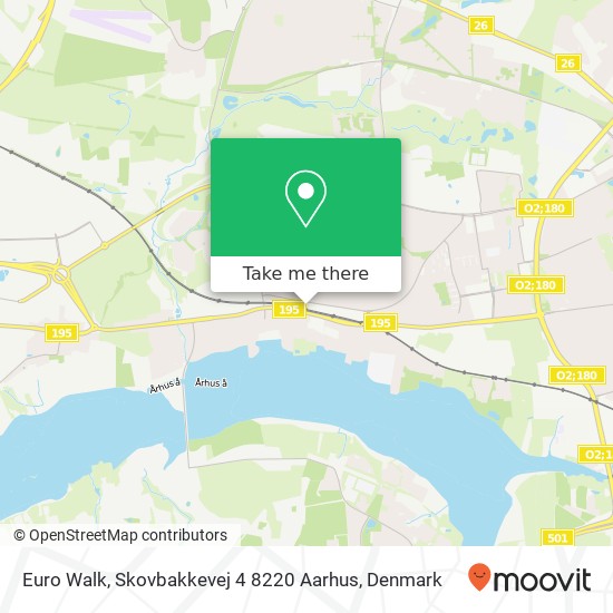 Euro Walk, Skovbakkevej 4 8220 Aarhus map