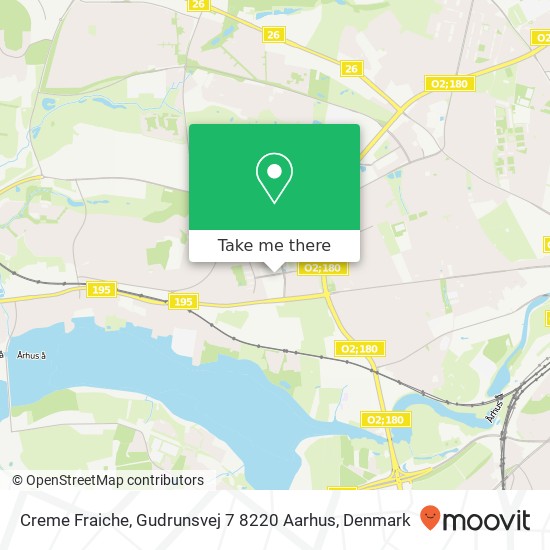 Creme Fraiche, Gudrunsvej 7 8220 Aarhus map