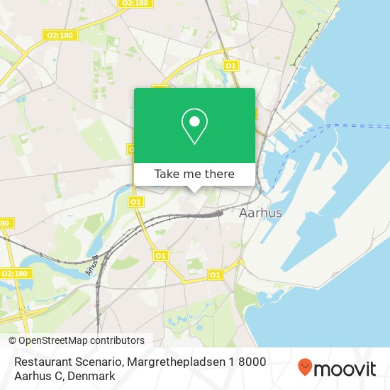 Restaurant Scenario, Margrethepladsen 1 8000 Aarhus C map