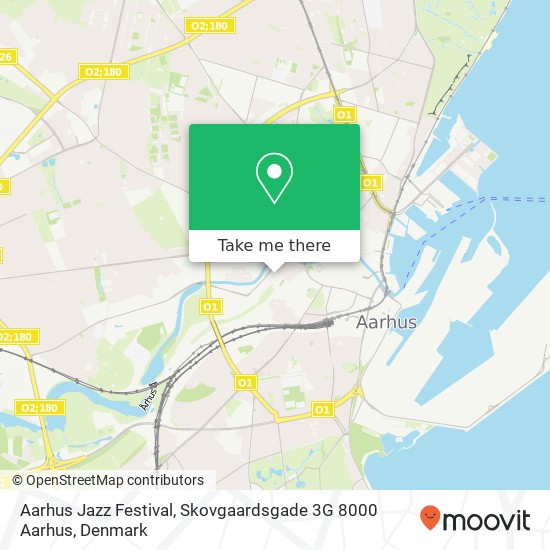 Aarhus Jazz Festival, Skovgaardsgade 3G 8000 Aarhus map