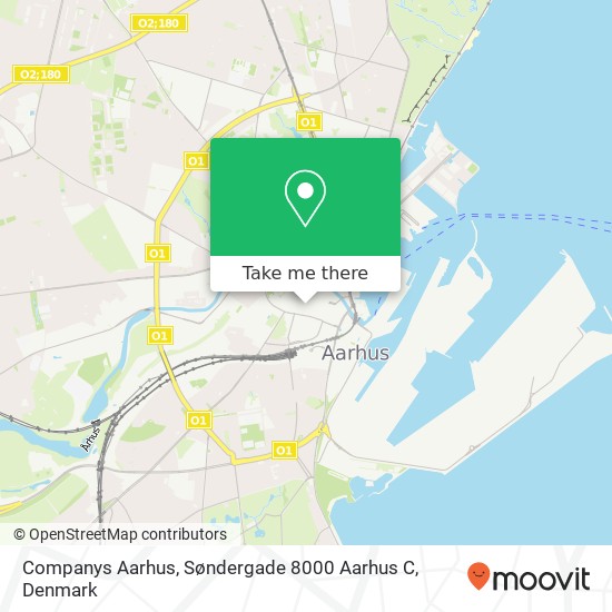 Companys Aarhus, Søndergade 8000 Aarhus C map