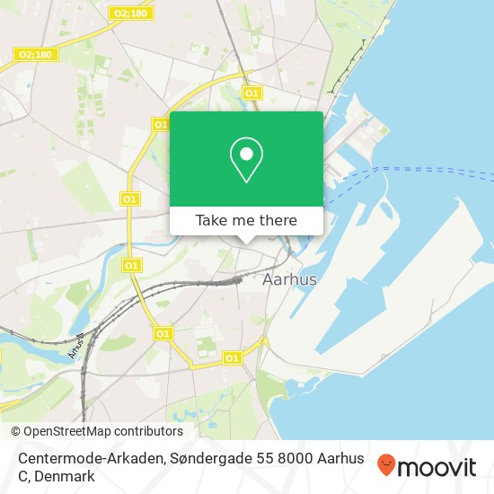 Centermode-Arkaden, Søndergade 55 8000 Aarhus C map