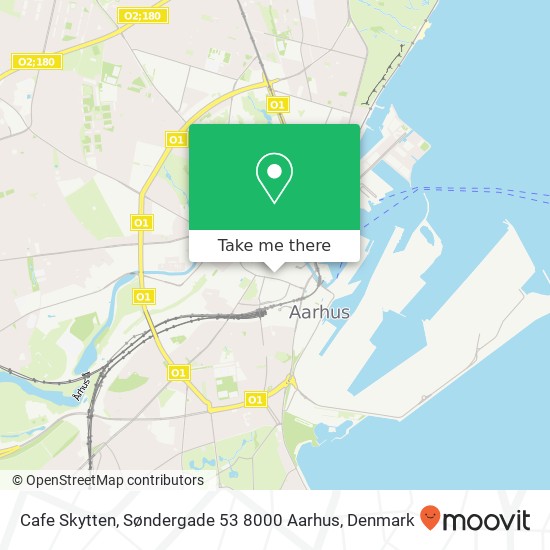 Cafe Skytten, Søndergade 53 8000 Aarhus map
