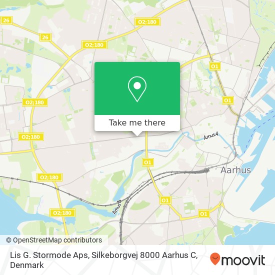 Lis G. Stormode Aps, Silkeborgvej 8000 Aarhus C map