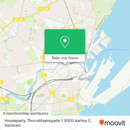 Houseparty, Thorvaldsensgade 1 8000 Aarhus C map