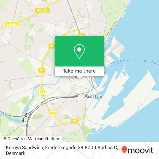 Kemya Sandwich, Frederiksgade 39 8000 Aarhus C map