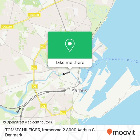 TOMMY HILFIGER, Immervad 2 8000 Aarhus C map