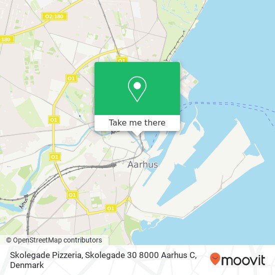 Skolegade Pizzeria, Skolegade 30 8000 Aarhus C map