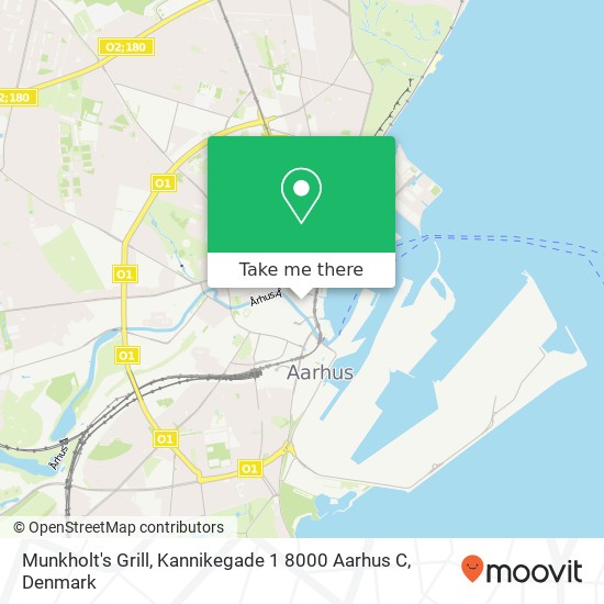 Munkholt's Grill, Kannikegade 1 8000 Aarhus C map