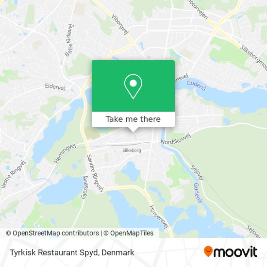 Tyrkisk Restaurant Spyd map