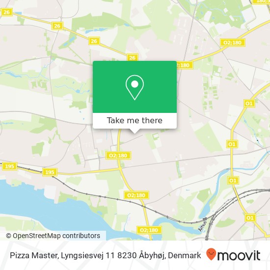 Pizza Master, Lyngsiesvej 11 8230 Åbyhøj map