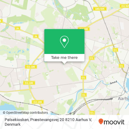 Pølsekiosken, Præstevangsvej 20 8210 Aarhus V map