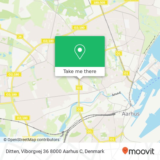 Ditten, Viborgvej 36 8000 Aarhus C map