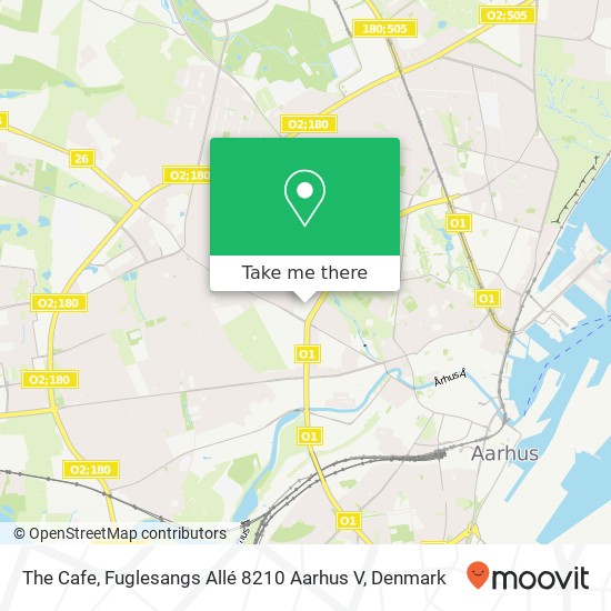 The Cafe, Fuglesangs Allé 8210 Aarhus V map