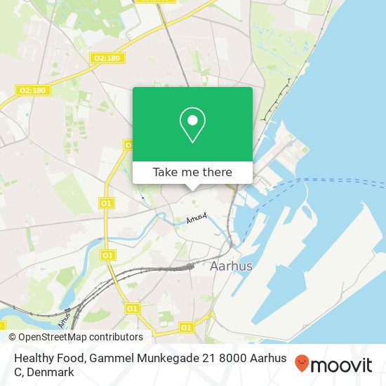 Healthy Food, Gammel Munkegade 21 8000 Aarhus C map