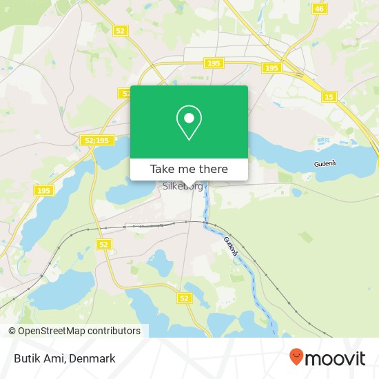 Butik Ami, Fredensgade 1 8600 Silkeborg map