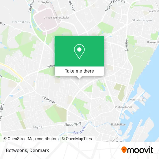 Betweens map