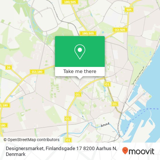 Designersmarket, Finlandsgade 17 8200 Aarhus N map