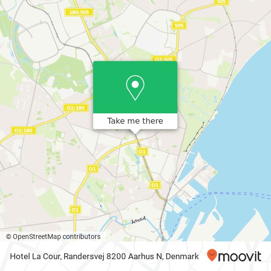 Hotel La Cour, Randersvej 8200 Aarhus N map