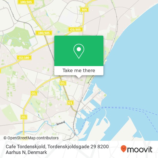 Cafe Tordenskjold, Tordenskjoldsgade 29 8200 Aarhus N map