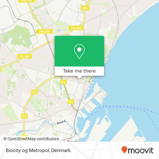 Biocity og Metropol map