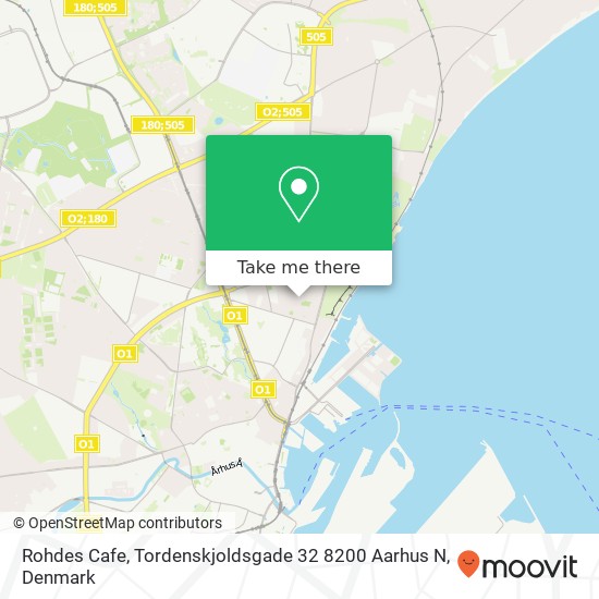 Rohdes Cafe, Tordenskjoldsgade 32 8200 Aarhus N map