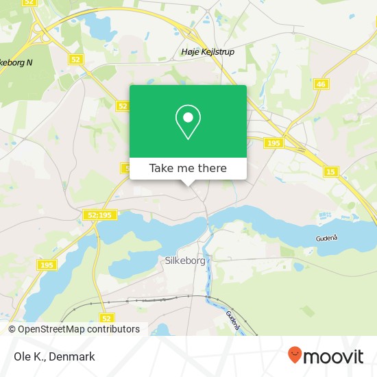 Ole K., Bomholts Plads 3 8600 Silkeborg map