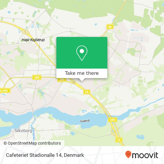 Cafeteriet Stadionalle 14, Kornvænget 8 8600 Silkeborg map