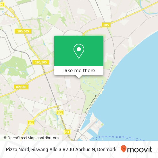 Pizza Nord, Risvang Alle 3 8200 Aarhus N map