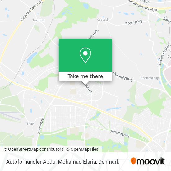 Autoforhandler Abdul Mohamad Elarja map