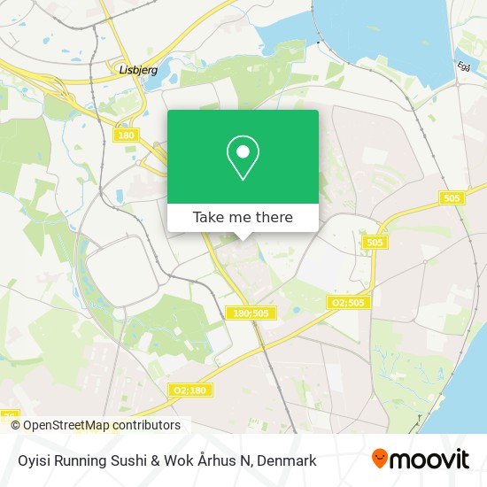 Oyisi Running Sushi & Wok Århus N map