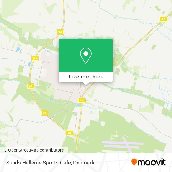 Sunds Hallerne Sports Cafe map