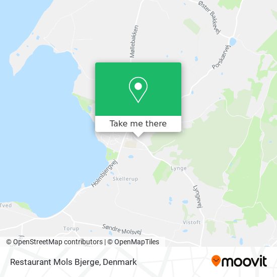 Restaurant Mols Bjerge map