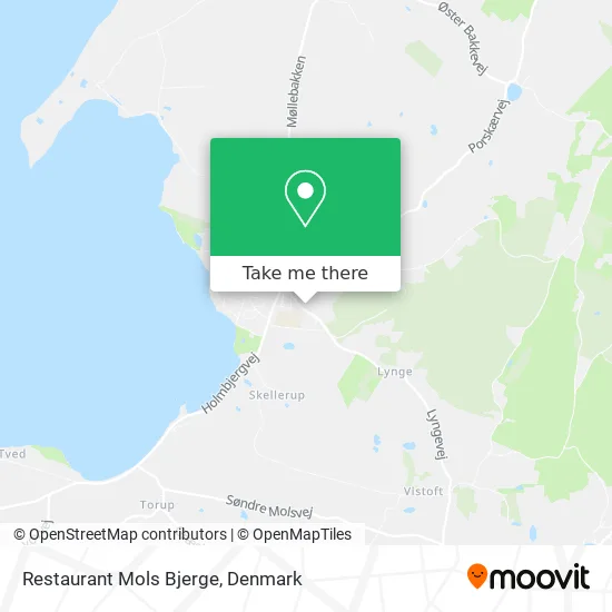 Restaurant Mols Bjerge map