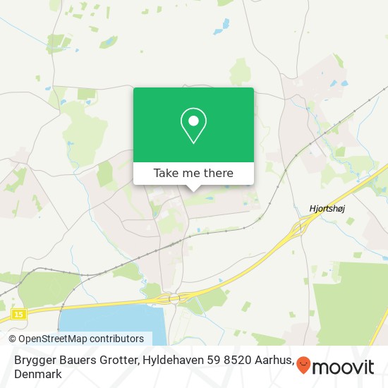 Brygger Bauers Grotter, Hyldehaven 59 8520 Aarhus map