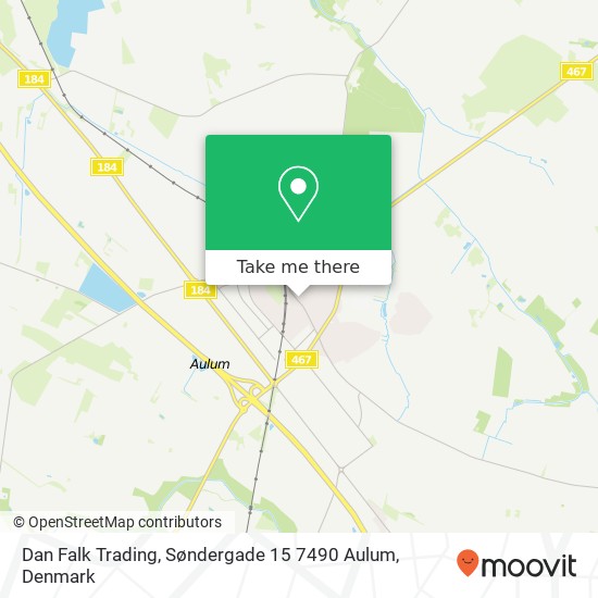 Dan Falk Trading, Søndergade 15 7490 Aulum map