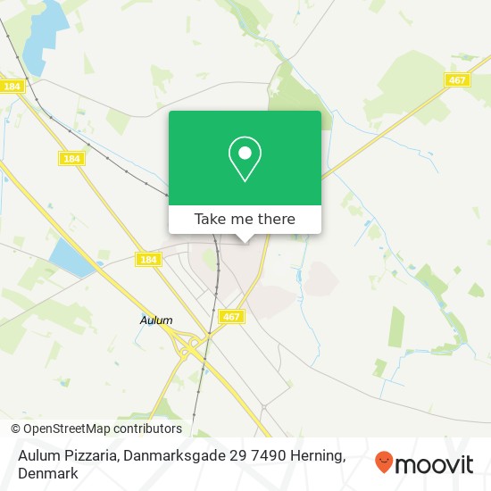 Aulum Pizzaria, Danmarksgade 29 7490 Herning map