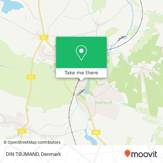 DIN TØJMAND, Storegade 11 8382 Favrskov map