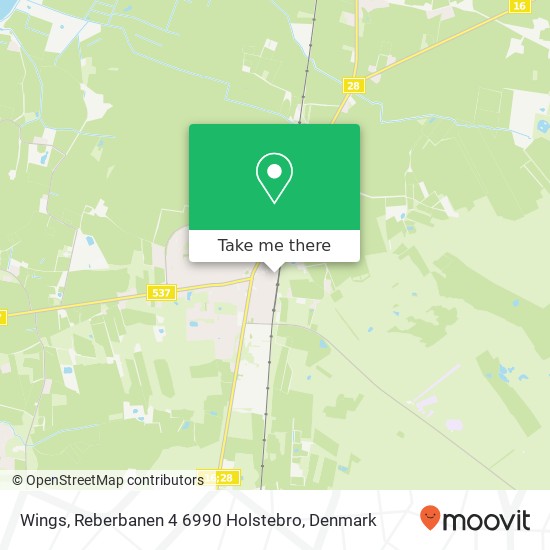 Wings, Reberbanen 4 6990 Holstebro map