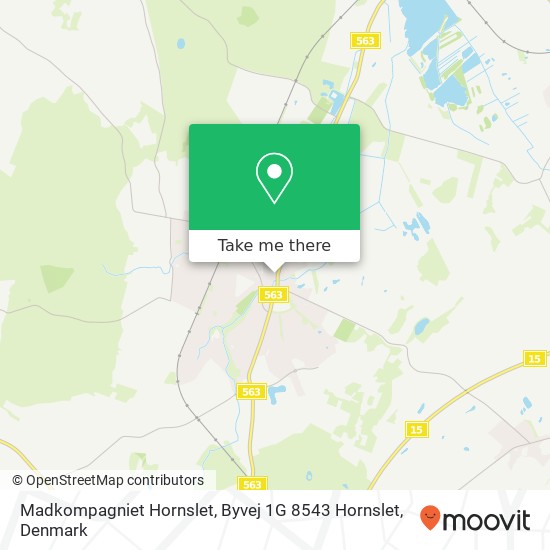 Madkompagniet Hornslet, Byvej 1G 8543 Hornslet map