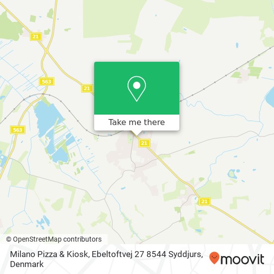 Milano Pizza & Kiosk, Ebeltoftvej 27 8544 Syddjurs map