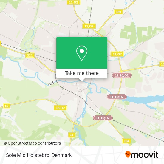 Sole Mio Holstebro map